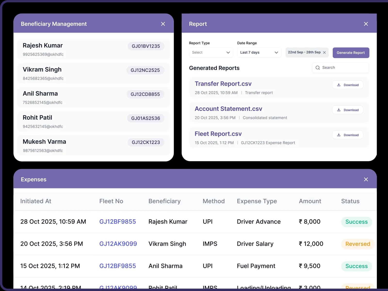 Logixpay platform dashboard